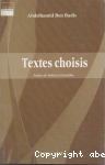 Textes choisis vignette